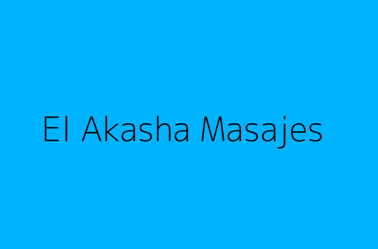 El Akasha Masajes